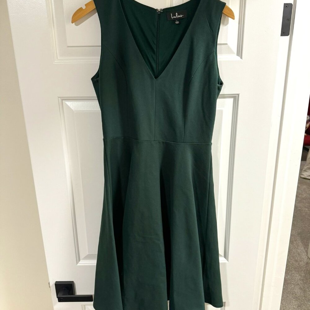 Emerald Green Lulu's Cocktail Dress Size L